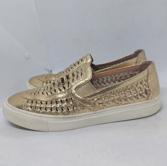 Tory Burch Shoes - Tory Burch Huarache 2 Slip-On Sneakers Shoes Woven Golden Womens Size 9.5M